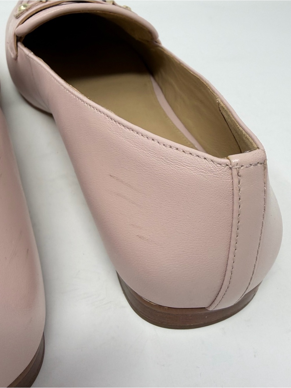 Michael Kors Farrah Loafers Blush Pink MK Logo Slip On Flats Women’s 10 - Picture 9 of 12